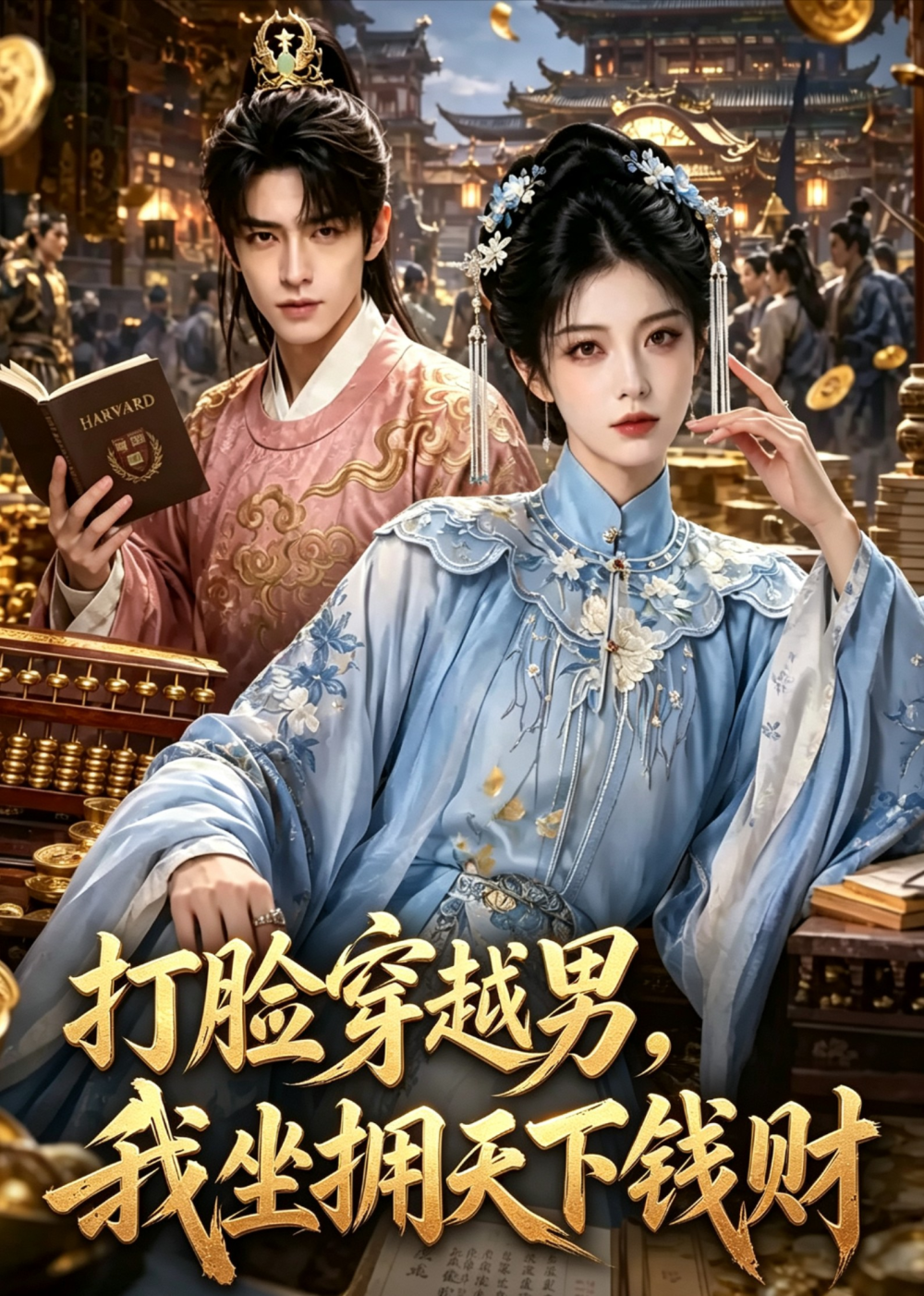 打脸穿越男，我坐拥天下钱财封面图