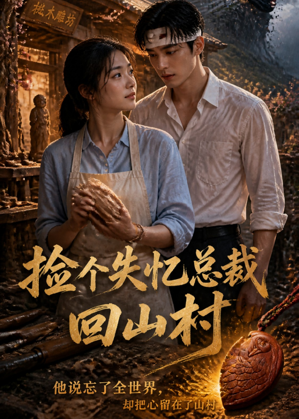 捡个失忆总裁回山村封面图